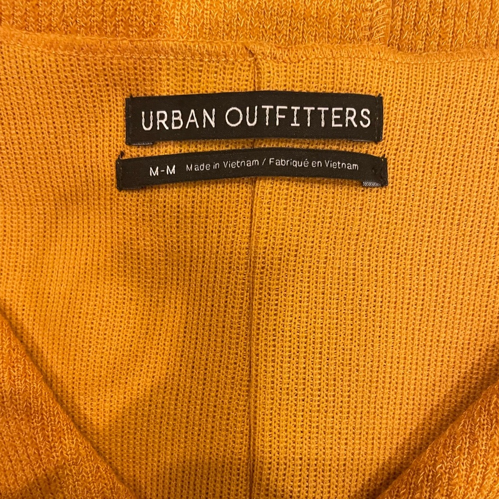 Urban Outfitters orange notched “Ajax” top/sweater size M